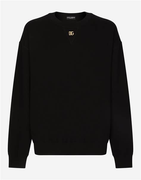 Pull Girocollo in Black for Men .